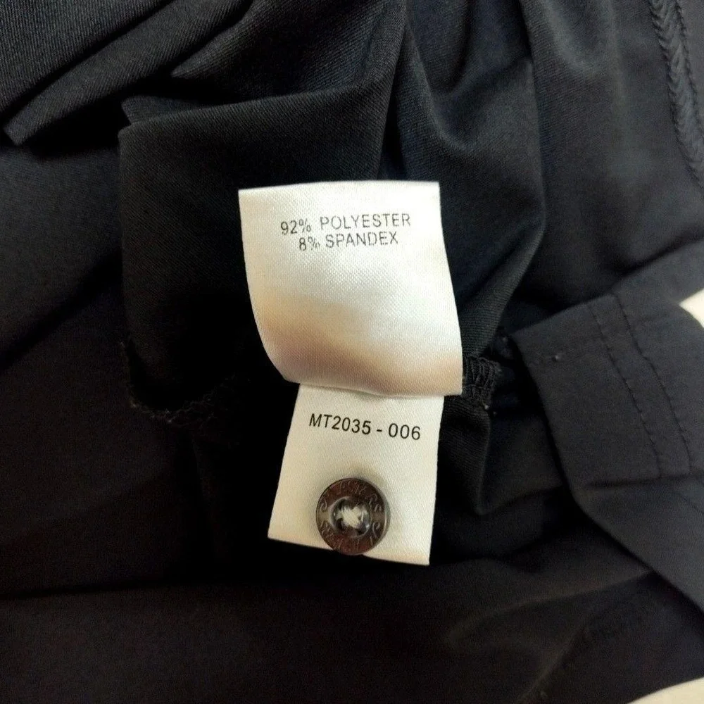 Masters Tech Polo Shirt Mens 2XL Black Colorblock Golf Performance Stretch Work